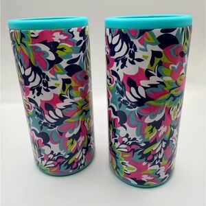 Swig 12 oz Floral Insulated Tumblers - skinny cans